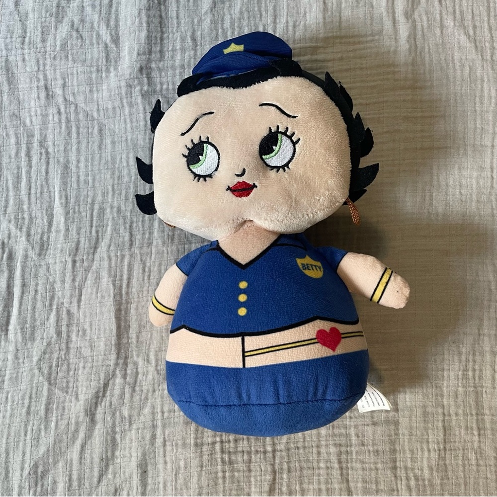 Betty Boop Blue Police Plush Toy